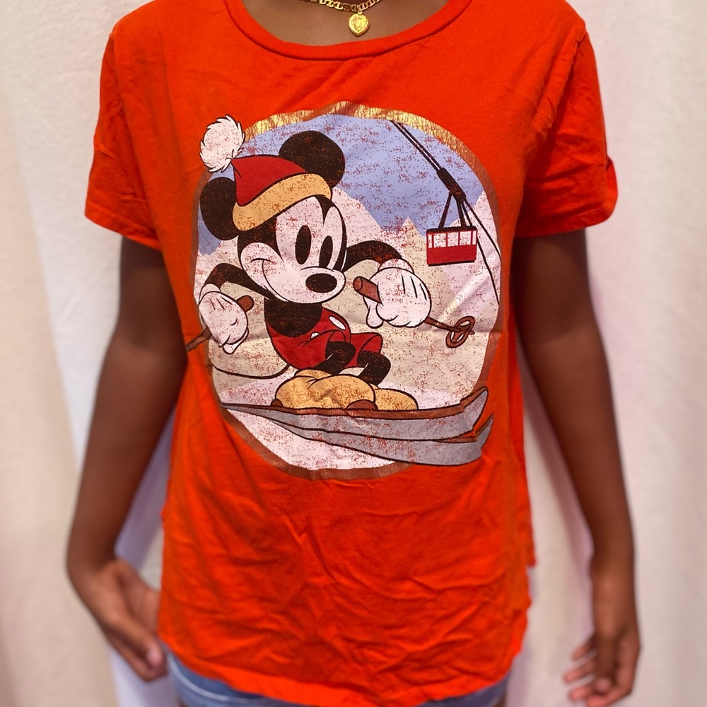 Christmas Theme Mickey Mouse T-Shirt